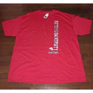 NEW Rutgers University Shirt Mens XXL 2XL Scarlet Knights Red Graphic Tee